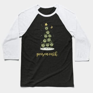 Christmas Tree Peas On Earth Baseball T-Shirt